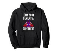 Lewy Body Demenza Superhero Warrior Fighter Nastro Viola Felpa con Cappuccio