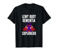 Lewy Body Demenza Superhero Warrior Fighter Nastro Viola Maglietta