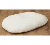 Lex&Max - Cuscino ovale per cani, senza rivestimento, dimensioni: 115 cm, colore: Bianco
