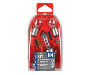 LEXA Kit Lampade Di Ricambio 11 Pz Alogena H4 - 12V