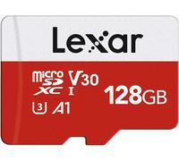 Lexar 128 GB Micro SD fino a 100 MB/sec(R), Scheda di Memoria microSDXC con Adat