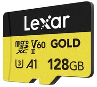 Lexar - 128gb Microsdxc Gold V60 U3 A1-nero/oro Lexar