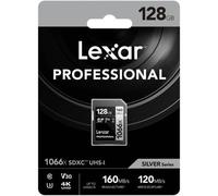 Lexar 128GB Professional 1066x UHS-I SDXC Memory Card SILVER Series