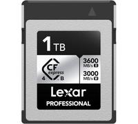 Lexar Scheda di memoria professionale CFexpress tipo B Silver 4.0 da 1 TB, per fotografi, videografi, fino a 3600/3000 MB/s, video 8K (LCXEXS4001T-RNENG)
