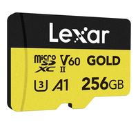 Lexar 256GB Professional GOLD UHS-II microSDXC V60 U3 A1 UHS-II Card
