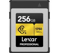 Lexar 256GB Professional CFexpress Type B Memory Card GOLD Series Up To 1750MB/s Read Raw 8K Video Recording Supports PCIe 3.0 and NVMe (