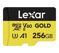 Lexar 256GB Professional GOLD UHS-II microSDXC V60 U3 A1 UHS-II Card