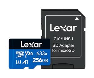 Lexar 633x microSDHC/microSDXC UHS-I memoria flash 256 GB Classe 10