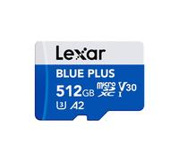 Lexar microSDXC Blue Plus UHS-I V30 Lettura 170MB/s con adattatore SD 512 GB