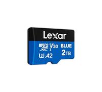 Lexar Blue Scheda Micro SD 2TB, fino a fino a 160 MB/s in lettura, scheda microSDXC UHS-I, C10, U3, V30, A2, video Full-HD e 4K, scheda di memoria ad alta velocità per smartphone/tablet/action camera