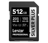 Lexar 512GB SDXC Professional SILVER Plus 1066x UHS-I/U3/A2/4K R205/W150 (V30)