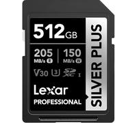 LEXAR Carte SD Silver Plus UHS-1 512GB V30 R205/W150MB/s