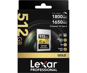 Lexar CFexpress PRO Tipo A Gold 4.0 Series 512GB R1800/W1650MB/s - VPG400