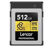 Lexar 512GB Professional GOLD CFexpress 4.0 Type B Memory Card