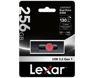 Lexar chiave USB 256GB OTG D300 con USB Type-C e Type-A