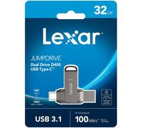 Lexar chiave USB 32GB OTG 3.1 tipo-C e tipo-A girevole grigio