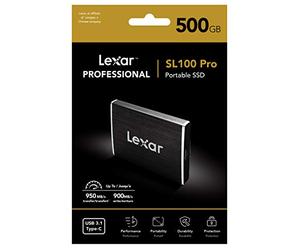 Lexar External Port SSD SL100 Pro 500GB - R 950 MB/s - W 900 MB/s