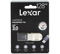 Lexar F35 128GB Chiavetta USB 3.0 con Lettore di Impronta Digitale, Protezione Dati Avanzata, Crittografia, Design Portatile, Global Version