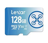 Lexar Fly Micro SD 128 GB, Scheda microSDXC UHS-I, Scheda Micro SD Fino a 160MB/s Lettura, A2, U3, V30, C10 Scheda TF, Compatibile con DJI Drone e Action Cam (LMSFLYX128G-BNNAA)