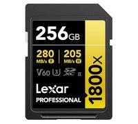 Lexar Gold Series Professional - Scheda di memoria SDXC UHS-II U3, 1800 x 256 GB