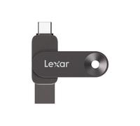 Lexar JumpDrive D500 Dual USB unità flash USB 128 GB USB Type-C/USB Type-A 3.2 Gen 1 (3.1 Gen 1) Nero Lexar