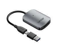 Lexar Lettore di schede CFexpress di tipo A RW515, fino a 900 MB/s, lettore di schede di memoria USB 3.2 Gen 2 per schede CFe di tipo A, lettore di schede CF con cavo USB-C/adattatore USB-C a USB-A