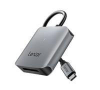 Lexar Lettore di schede di memoria CFexpress di tipo B RW510, fino a 10 Gbps, lettore di schede di memoria CF USB 3.2 Gen 2 per schede CFe di tipo B, lettore di schede CF con cavo USB di tipo C