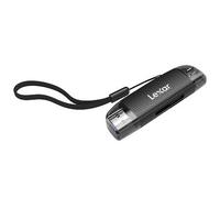 Lexar Lettore USB-A/C a doppio slot, velocità di trasferimento fino a 205 MB/s, supporta schede SD e microSD (LRW310X-BNBNG)