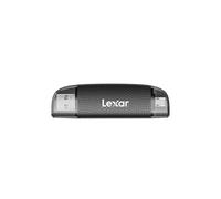 Lexar Lettore USB-A/C a doppio slot, velocità di trasferimento fino a 205 MB/s, supporta schede SD e microSD (LRW310X-BNBNG)