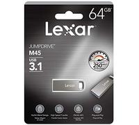 Lexar LJDM45-64GABSL JUMPDRIVE M45 128 GB USB 3.1 Silver Case 64Gb