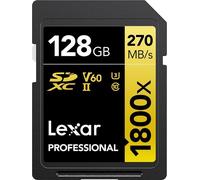 Lexar LSD1800128G-BNNNG memoria flash 128 GB SDXC UHS-II Classe 10 (128GB Lexar Professional 1800x SDHC UHS-II Card)