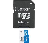 Lexar LSDMI64GBB1EU300A - Scheda di memoria Micro SDXC UHS-I 300x (45MB/s) ad alta velocità con adattatore SD, 64 GB