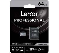 Lexar microSDXC 64GB Silver Series 1066x UHS-I U3