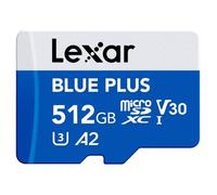 Lexar microSDXC Blue Plus UHS-I V30 Lettura 170MB/s con adattatore SD 512 GB