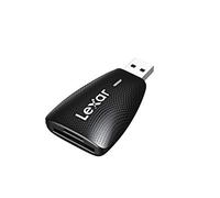 Lexar Multi-scheda 2-in-1 USB 3.1 Lettore, Fino a 312 MB/s per Scheda SD UHS-I UHS-II e Scheda Micro SD, Adattatore Compatibile con USB 3.0/2.0, (LRW450UBAMZN)