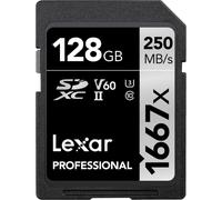 Lexar Pro Silver 128GB SDXC V60 UHS-II - R120/W250 MB/s | ✅Score & Win
