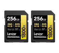 Lexar Professional 1800X 256GB SDXC UHS-II 2 pack