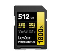 Lexar SD Pro Gold Series UHS-II 1800x 512GB V60 (LSD1800512G-BNNNG)