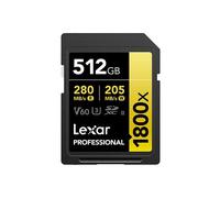 Lexar Professional 1800x 512 GB SDXC UHS-II Classe 10 (Professional 1800X 512 Gb
