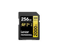 Lexar Professional 2000x Scheda SD 256 GB, Scheda di Memoria SDXC UHS-II senza Lettore, Lettura Fino a 300MB/s, per DSLR, videocamera di qualità cinematografica (LSD2000256G-BNNNG)