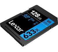 Lexar Professional 633x Scheda SD 128 GB, Scheda di Memoria SDXC UHS-I, U3, V30, Class 10, Fino a 95 MB/s di Lettura, per DSLR di Fascia Media, Videocamera HD, Fotocamere 3D (LSD128GCB1EU633)