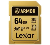 Lexar Professional Oro Armor Scheda SD UHS-II V60 R280/W210 MB/s IP68 - 64GB