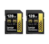 Lexar Professional - Scheda di memoria SDXC UHS-II, 2000 x 128 GB, confezione da 2