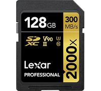 Lexar Professional Scheda SDXC, 128 GB, Velocità fino a 300 MB/s, 2000x, UHS-II/U3, con Lettore USB 3.0