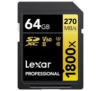 Lexar Professional SDXC 64 GB BL 1800x UHS-II V60 Gold