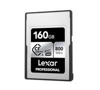 Lexar Professional Serie SILVER Scheda CFexpress tipo A 160 GB, Scheda CFe Lettura fino a 800 MB/s, VPG200, Scheda CF di Memoria Compatibile con fotocamere Sony Alpha e Sony FX (LCAEXSL160G-RNENG)