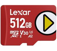 Lexar Scheda di memoria microSDXC da 512 GB, UHS-I, C10, U3, V30, A2, Full-HD e video 4K, fino a 205/140 MB/s, memoria estesa per Nintendo Switch, dispositivi di gioco, smartphone, tablet