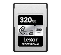 Lexar Scheda di memoria professionale CFexpress tipo A SILVER da 320 GB, compatibile con fotocamere Sony con slot per scheda di tipo A, fino a 800/700 MB/s in lettura/scrittura, video 8K, VPG 200