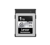 Lexar Scheda di memoria professionale CFexpress tipo B Silver 4.0 da 1 TB, per fotografi, videografi, fino a 3600/3000 MB/s, video 8K (LCXEXS4001T-RNENG)