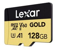 Lexar - 128gb Microsdxc Gold V60 U3 A1-nero/oro Lexar